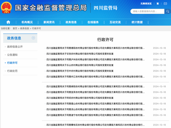 四川农商联合银行出资40亿 9家银行定向募股获批！年内多家中小银行加速“补血”